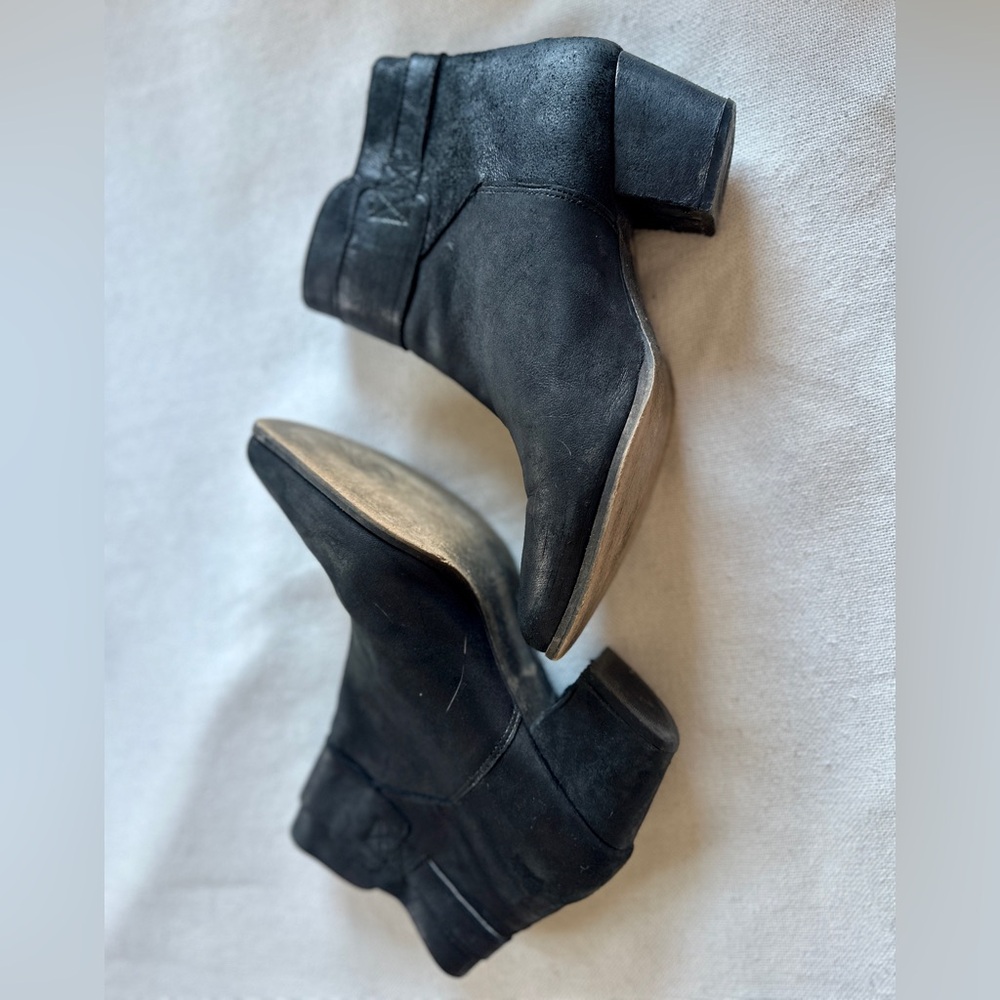FREE PEOPLE Belleville Black Leather Ankle Boots | Women’s 8.5 - Picture 8 of 10